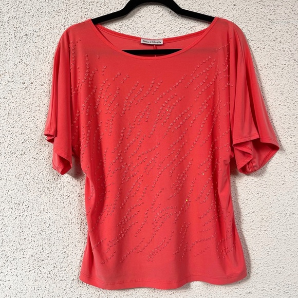bleeker&mcdougal Tops - Bleeker & McDougal coral bat sleeve blouse